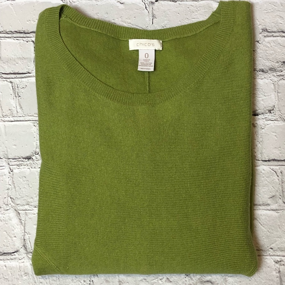SOLD ⭐️Chico’s Bat Wing 3/4 Cuff Sleeve Sweater